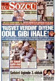 Sözcü Gazetesi Gazete Manşeti