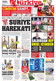 Türkiye Gazetesi Gazete Manşeti