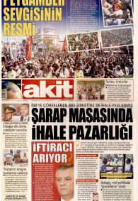 Yeni Akit Gazetesi Gazete Manşeti
