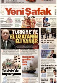 Yeni Şafak Gazete Manşeti